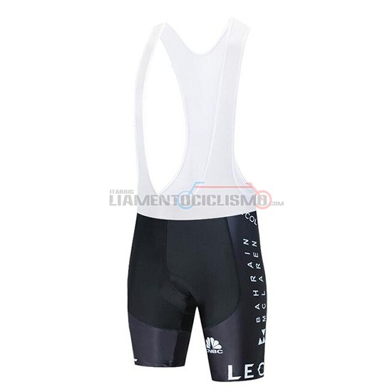 Abbigliamento Ciclismo Bahrain McLaren Manica Corta 2020 Rosso Arancione Nero